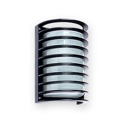 Aplique Tortuga Exterior Con Reja Gris Apto Leds E27 Ip54